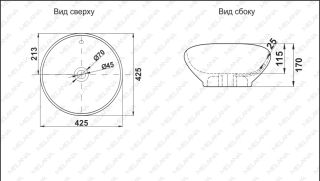 Накладная раковина Melana 7008E-805 43см белый